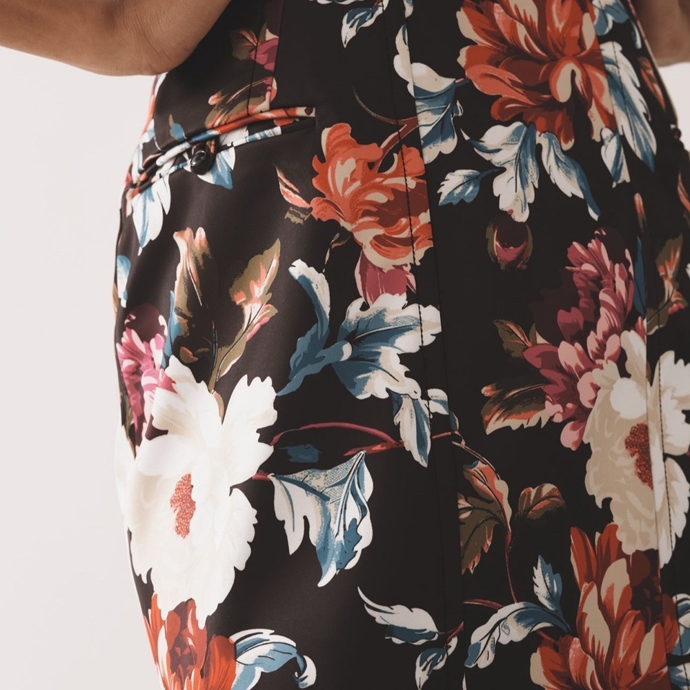 Anthropologie Floral Strapless Sculpted Mini Dress - Picture 4 of 8